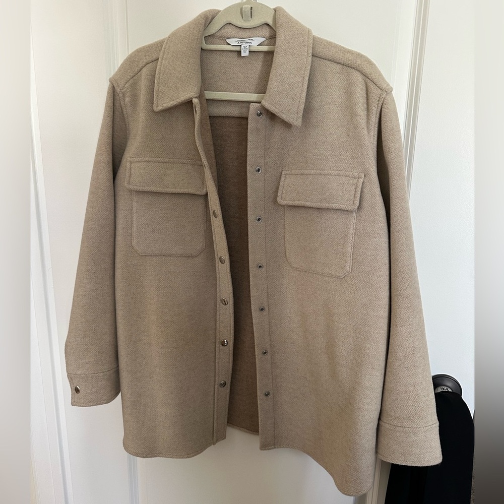 & Other Stories Beige Shirt Jacket